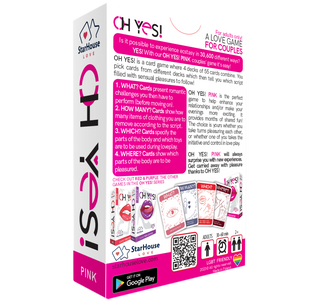 Oh Yes Pink couples game box back