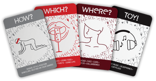 Neatly arranged romantic couples game cards