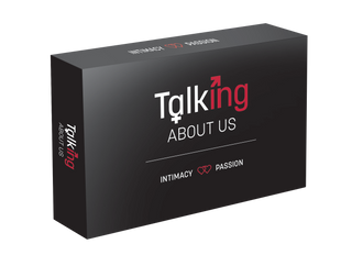 Product shot of games for couples showing the box