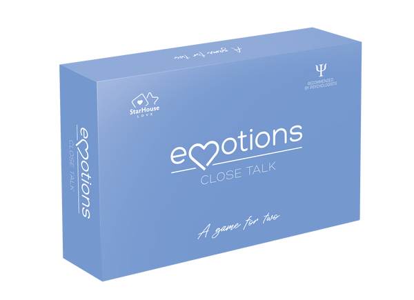Light blue EMOTIONS Close Talk game box