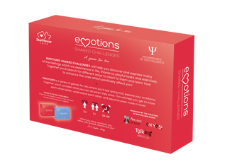 Emotions Shared Challenges couples game box back.
