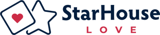 StarHouse Love games for couples horizontal logo.